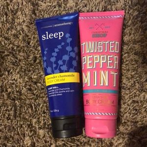 Two bath and body works lotions
